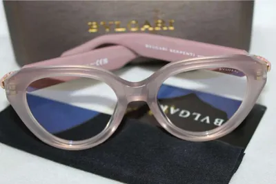 Armazón oftálmico Bvlgari Serpenti rosa translúcido