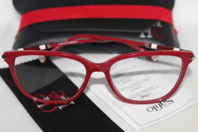Armazón oftálmico Carolina Herrera rojo de ojo de gato