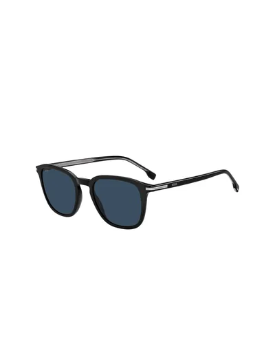 Lentes de sol BOSS negros con micas azules
