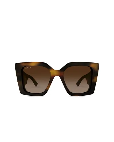 Lentes de sol Gucci de carey grandes y cuadrados