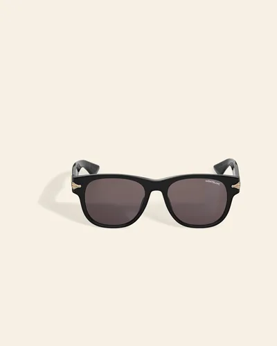 Lentes de sol Montblanc negros de acetato