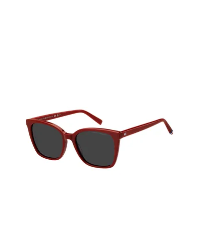 Lentes de sol Tommy Hilfiger rojos cuadrados